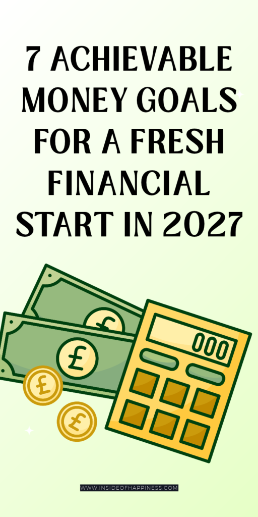 achievable money goals and money resolutions for 2027