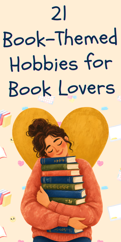 pin image book themed hobbies for book lovers