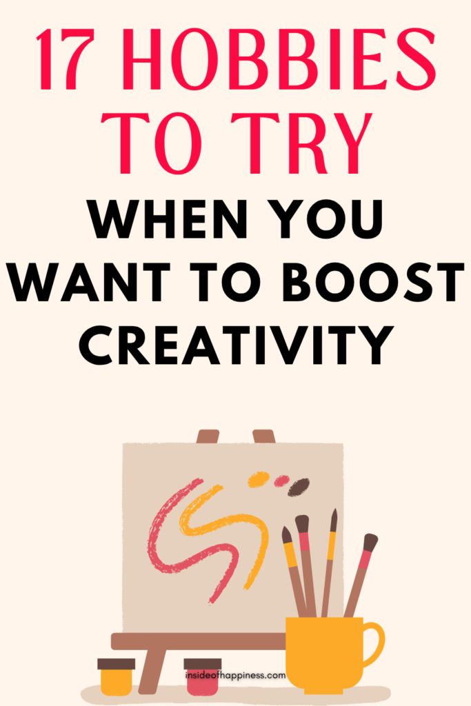 pin image with text creative hobbies to try